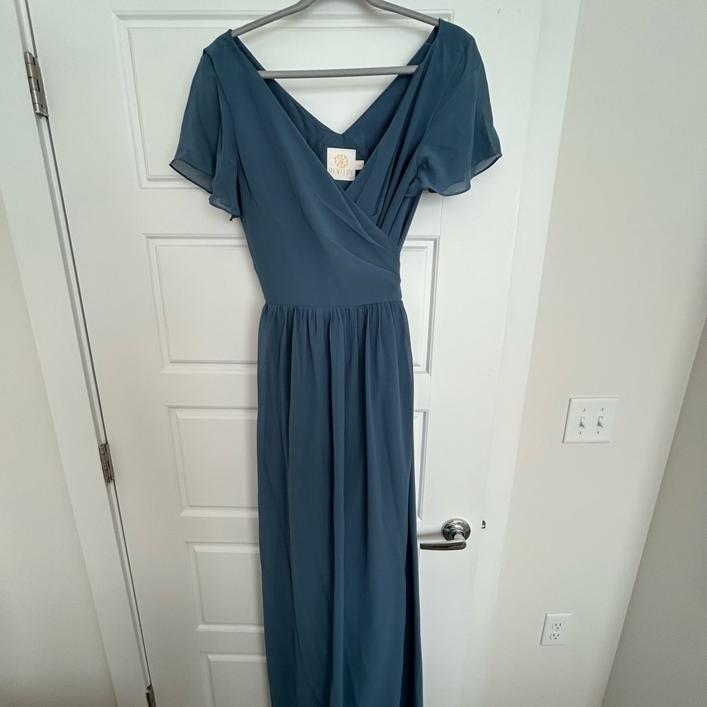 Revelry Bridesmaid Dress NWT Dusty Blue